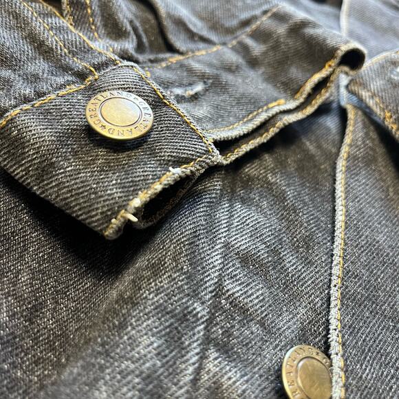 Vtg Black Jean Jacket Greatland Apparel size XL - Picture 3 of 4